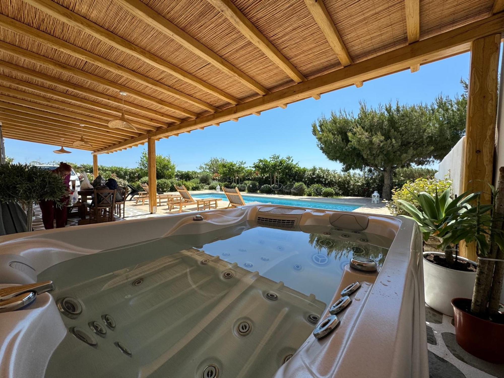 White Pearl Villa Naxos With Private Swimming Pool Naxos City Exterior foto